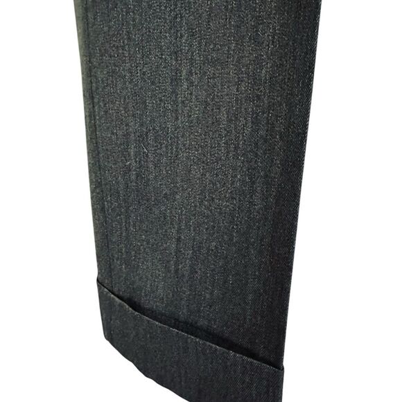 Brooks Brothers Gray Dress Pants Smooth Wool Cuffed Pleated Gray Mens 36 x 30.5 - Picture 11 of 15